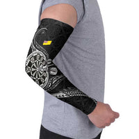 Personalised Niue Darts Masters Arm Sleeves Tribal Hiapo Dartboard - Polynesian Pride