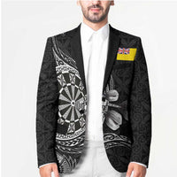 Personalised Niue Darts Masters Blazer Tribal Hiapo Dartboard LT03 - Polynesian Pride