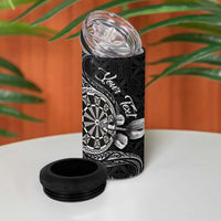 Personalised Niue Darts Masters 4 in 1 Can Cooler Tumbler Tribal Hiapo Dartboard LT03 - Polynesian Pride