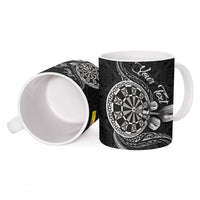 Personalised Niue Darts Masters Ceramic Mug Tribal Hiapo Dartboard LT03 - Polynesian Pride
