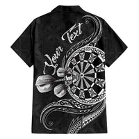 Personalised Niue Darts Masters Hawaiian Shirt Tribal Hiapo Dartboard - Polynesian Pride