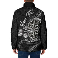 Personalised Niue Darts Masters Padded Jacket Tribal Hiapo Dartboard LT03 - Polynesian Pride