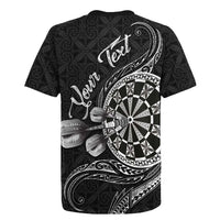 Personalised Niue Darts Masters Rugby Jersey Tribal Hiapo Dartboard LT03 - Polynesian Pride