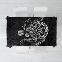 Personalised Niue Darts Masters Tablecloth Tribal Hiapo Dartboard - Polynesian Pride