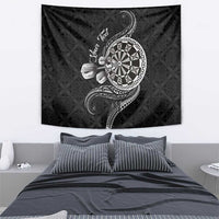 Personalised Niue Darts Masters Tapestry Tribal Hiapo Dartboard - Polynesian Pride