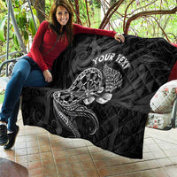 Personalised New Zealand Aotearoa Darts Masters Quilt Tribal Silver Fern and Ta Moko Dartboard - Polynesian Pride
