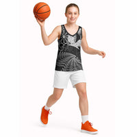 Personalised New Zealand Aotearoa Darts Masters Basketball Jersey Silver Fern and Maori Spirit - Polynesian Pride