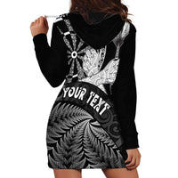 Personalised New Zealand Aotearoa Darts Masters Hoodie Dress Silver Fern and Maori Spirit - Polynesian Pride