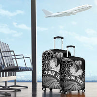 Personalised New Zealand Aotearoa Darts Masters Luggage Cover Silver Fern and Maori Spirit - Polynesian Pride