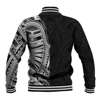Traditional Polynesian Art Tattoos Baseball Jacket Black Color LT03 - Polynesian Pride