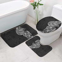 Traditional Polynesian Art Tattoos Bathroom Set Black Color - Polynesian Pride
