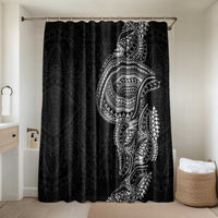 Traditional Polynesian Art Tattoos Bathroom Set Black Color - Polynesian Pride