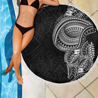 Traditional Polynesian Art Tattoos Beach Blanket Black Color LT03 - Polynesian Pride