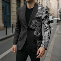 Traditional Polynesian Art Tattoos Blazer Black Color LT03 - Polynesian Pride