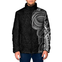 Traditional Polynesian Art Tattoos Padded Jacket Black Color LT03 Men Black - Polynesian Pride