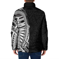 Traditional Polynesian Art Tattoos Padded Jacket Black Color LT03 - Polynesian Pride