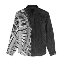 Traditional Polynesian Art Tattoos Women Casual Shirt Black Color - Polynesian Pride