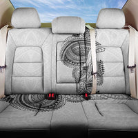 Traditional Polynesian Art Tattoos Back Car Seat Cover White Color - Polynesian Pride