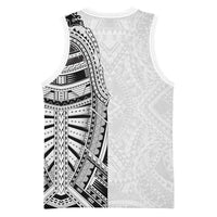 Traditional Polynesian Art Tattoos Basketball Jersey White Color LT03 - Polynesian Pride