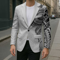 Traditional Polynesian Art Tattoos Blazer White Color LT03 - Polynesian Pride