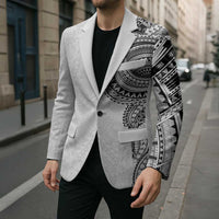 Traditional Polynesian Art Tattoos Blazer White Color LT03 - Polynesian Pride