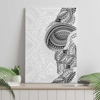 Traditional Polynesian Art Tattoos Canvas Wall Art White Color LT03 - Polynesian Pride