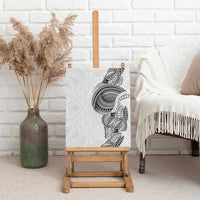 Traditional Polynesian Art Tattoos Canvas Wall Art White Color LT03 - Polynesian Pride