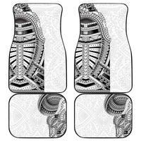 Traditional Polynesian Art Tattoos Car Mats White Color LT03 - Polynesian Pride