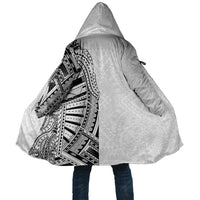 Traditional Polynesian Art Tattoos Cloak White Color - Polynesian Pride