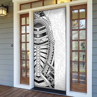 Traditional Polynesian Art Tattoos Door Cover White Color - Polynesian Pride