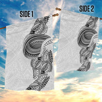 Traditional Polynesian Art Tattoos Garden Flag White Color - Polynesian Pride