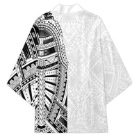 Traditional Polynesian Art Tattoos Kimono White Color LT03 - Polynesian Pride