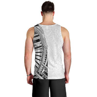 Traditional Polynesian Art Tattoos Men Tank Top White Color LT03 - Polynesian Pride
