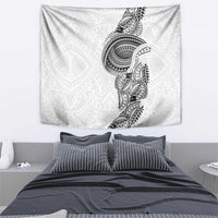 Traditional Polynesian Art Tattoos Tapestry White Color - Polynesian Pride