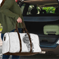Traditional Polynesian Art Tattoos Travel Bag White Color - Polynesian Pride