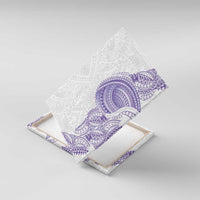 Traditional Polynesian Art Tattoos Canvas Wall Art Purple Color LT03 With Frame Purple - Polynesian Pride