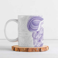 Traditional Polynesian Art Tattoos Ceramic Mug Purple Color LT03 Purple - Polynesian Pride