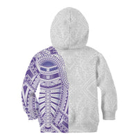 Traditional Polynesian Art Tattoos Kid Hoodie Purple Color - Polynesian Pride