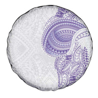 Traditional Polynesian Art Tattoos Spare Tire Cover Purple Color - Polynesian Pride