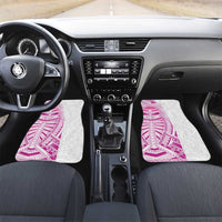 Traditional Polynesian Art Tattoos Car Mats Pink Color LT03 Set 2pcs - Front Pink - Polynesian Pride
