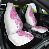 Traditional Polynesian Art Tattoos Car Seat Cover Pink Color - Polynesian Pride