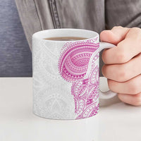 Traditional Polynesian Art Tattoos Ceramic Mug Pink Color LT03 - Polynesian Pride