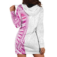 Traditional Polynesian Art Tattoos Hoodie Dress Pink Color - Polynesian Pride