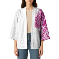 Traditional Polynesian Art Tattoos Kimono Pink Color LT03 - Polynesian Pride