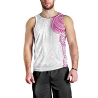 Traditional Polynesian Art Tattoos Men Tank Top Pink Color - Polynesian Pride