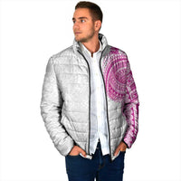 Traditional Polynesian Art Tattoos Padded Jacket Pink Color LT03 - Polynesian Pride