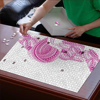 Traditional Polynesian Art Tattoos Puzzle Pink Color LT03 - Polynesian Pride