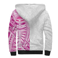 Traditional Polynesian Art Tattoos Sherpa Hoodie Pink Color LT03 - Polynesian Pride