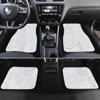 Lotu Tamaiti Car Mats Traditional Samoan Art Tattoos LT03 Set 4pcs White - Polynesian Pride