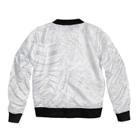 Lotu Tamaiti Sleeve Zip Bomber Jacket Traditional Samoan Art Tattoos LT03 - Polynesian Pride